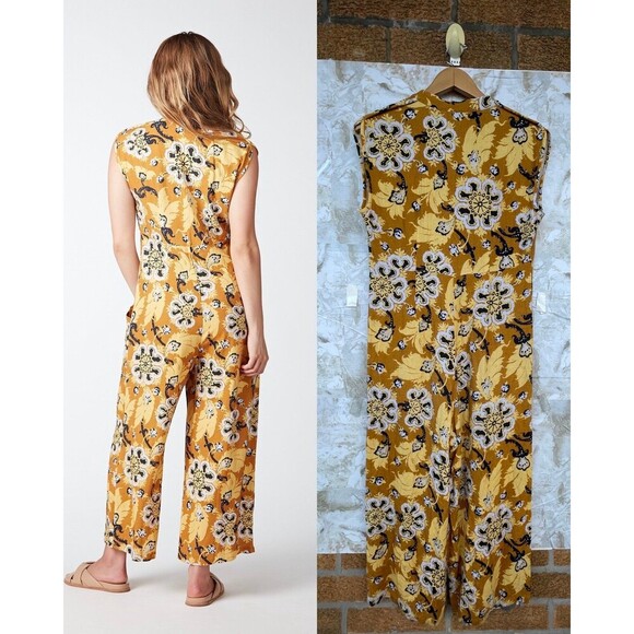 THE ODELLS KAVALA JUMPSUIT - SUNTAN MULTI SIZE MEDIUM - Picture 3 of 12